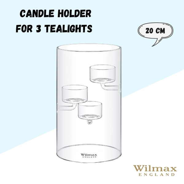 CANDLE HOLDER FOR 3 TEALIGHTS WL‑888906/A WILMAX Candle holder for 3 tealights wl‑888906/a Wilmax (photo 5)