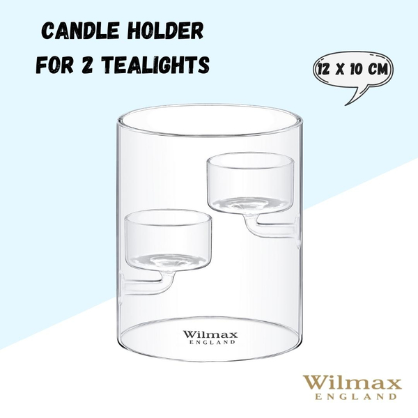 CANDLE HOLDER FOR 2 TEALIGHTS WL‑888905/A WILMAX Candle holder for 2 tealights wl‑888905/a Wilmax (photo 3)