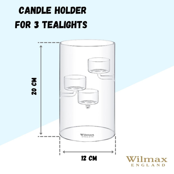 CANDLE HOLDER FOR 3 TEALIGHTS WL‑888906/A WILMAX Candle holder for 3 tealights wl‑888906/a Wilmax (photo 6)