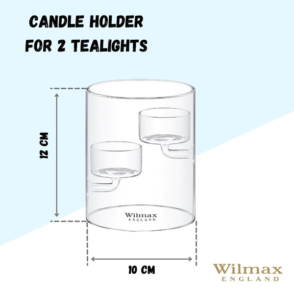 CANDLE HOLDER FOR 2 TEALIGHTS WL‑888905/A WILMAX Candle holder for 2 tealights wl‑888905/a Wilmax (photo 4)