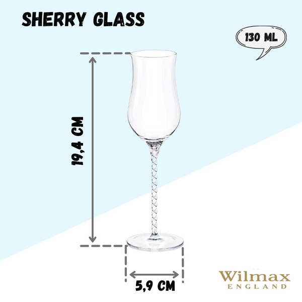 SADA POHÁROV NA SHERRY - 2 KS VO FAREBNOM BOXE WL‑888110/2C WILMAX Sada pohárov na sherry - 2 ks vo farebnom boxe wl‑888110/2c Wilmax (photo 7)