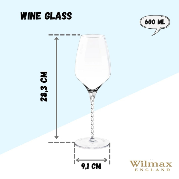 WINE GLASS SET OF 2 IN COLOUR BOX WL‑888101/2С WILMAX Wine glass set of 2 in colour box wl‑888101/2с Wilmax (photo 12)