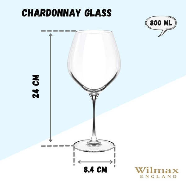 CHARDONNAY GLASS SET OF 2 IN COLOUR BOX WL‑888054/2C WILMAX Chardonnay glass set of 2 in colour box wl‑888054/2c Wilmax (photo 4)
