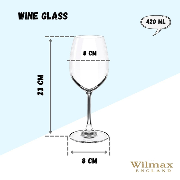 WINE GLASS SET OF 6 IN PLAIN BOX WL‑888013/6A WILMAX Wine glass set of 6 in plain box wl‑888013/6a Wilmax (photo 5)