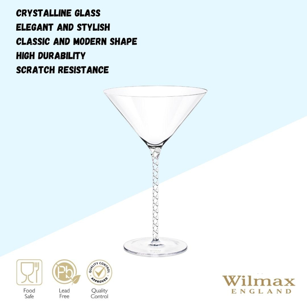 SADA POHÁROV NA MARTINI - 2 KS VO FAREBNOM BOXE WL‑888106/2C WILMAX Sada pohárov na martini - 2 ks vo farebnom boxe wl‑888106/2c Wilmax (photo 7)