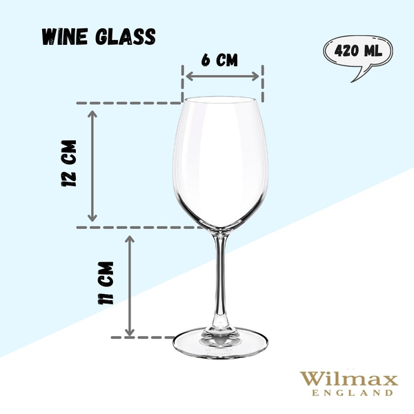 WINE GLASS SET OF 6 IN PLAIN BOX WL‑888013/6A WILMAX Wine glass set of 6 in plain box wl‑888013/6a Wilmax (photo 7)