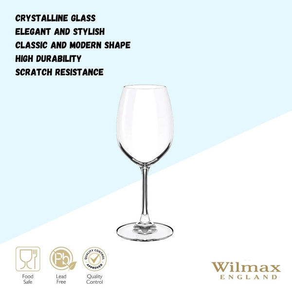WINE GLASS SET OF 6 IN PLAIN BOX WL‑888013/6A WILMAX Wine glass set of 6 in plain box wl‑888013/6a Wilmax (photo 6)