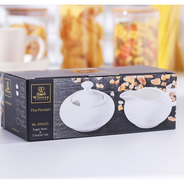 SUGAR BOWL & CREAMER SET IN COLOUR BOX WL‑995025/2C WILMAX Sugar bowl & creamer set in colour box wl‑995025/2c Wilmax (photo 3)