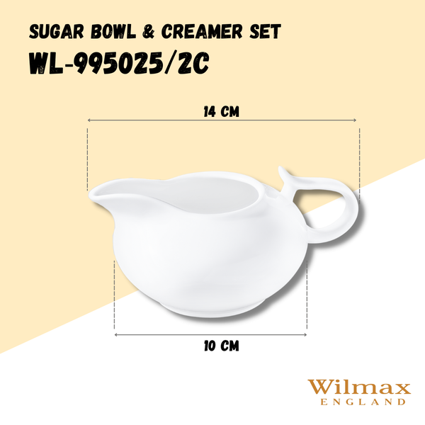 SUGAR BOWL & CREAMER SET IN COLOUR BOX WL‑995025/2C WILMAX Sugar bowl & creamer set in colour box wl‑995025/2c Wilmax (photo 6)