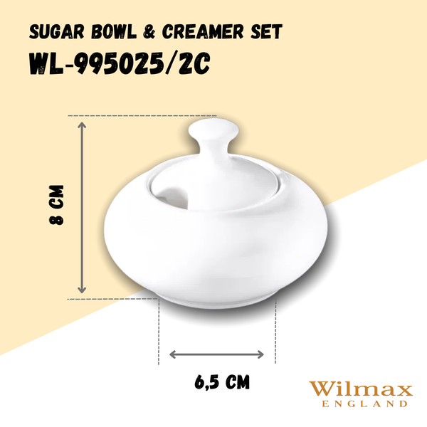 SUGAR BOWL & CREAMER SET IN COLOUR BOX WL‑995025/2C WILMAX Sugar bowl & creamer set in colour box wl‑995025/2c Wilmax (photo 8)