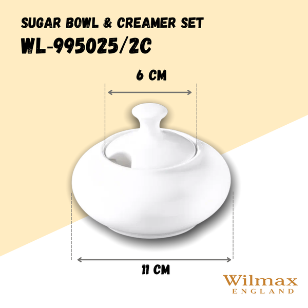 SUGAR BOWL & CREAMER SET IN COLOUR BOX WL‑995025/2C WILMAX Sugar bowl & creamer set in colour box wl‑995025/2c Wilmax (photo 9)