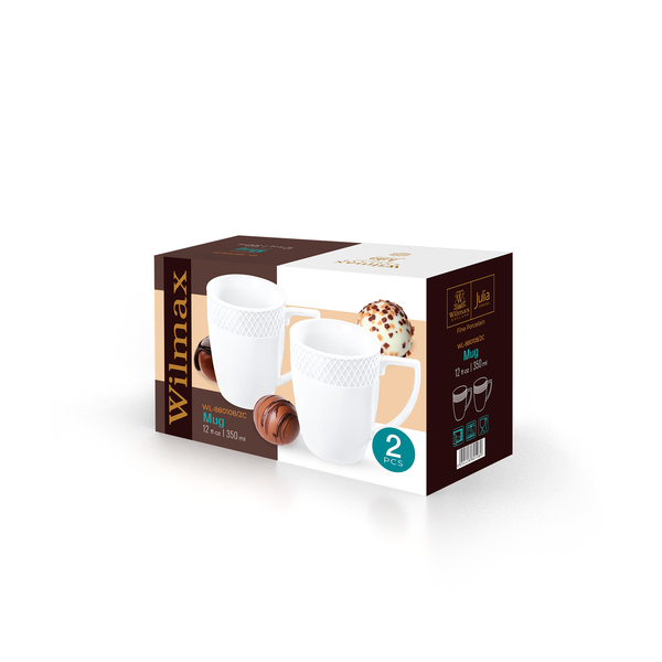 MUG SET OF 2 IN GIFT BOX WL‑880108/2C WILMAX Mug set of 2 in gift box wl‑880108/2c Wilmax (photo 2)