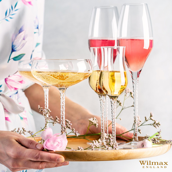 CHAMPAGNE GLASS SET OF 2 IN COLOUR BOX WL‑888105/2C WILMAX Champagne glass set of 2 in colour box wl‑888105/2c Wilmax (photo 25)