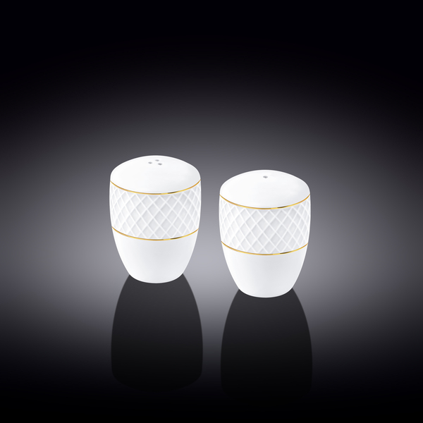 Salt & pepper set with gold lines wl‑880102555/sp Wilmax (photo 1)