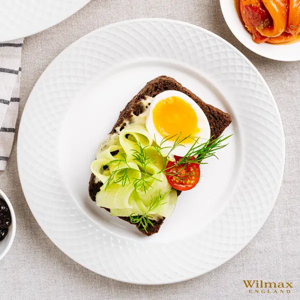 FLAT RIM APPETIZER ROUND PLATE WL‑880101101/A WILMAX Flat rim appetizer round plate wl‑880101101/a Wilmax (photo 5)