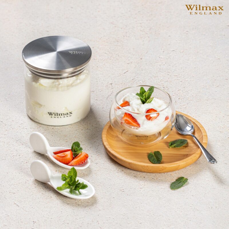 Słoik szklany z metalową pokrywą 600 ml WL-888512/A
