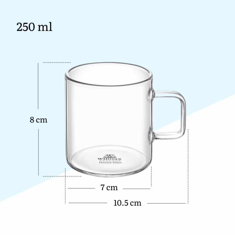 Kubek szklany 250 ml WL-888605/A