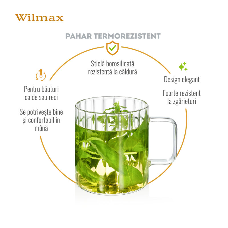 Kubek ryflowany 250 ml WL-888615/A