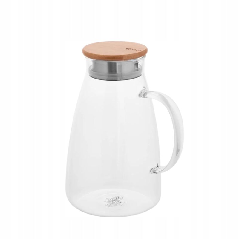 Dzbanek szklany z pokrywką bambusową 1900 ml WL-888216/A
