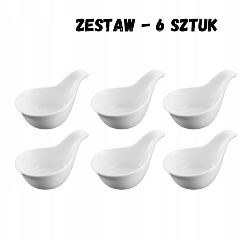 Misa do dipów 12,5 cm 100 ml biała porcelanowa WL-992490/A
