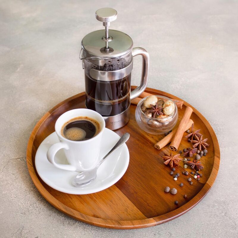 Filiżanka 160 ml i spodek do kawy zestaw 2 sztuki biały porcelanowa WL 993005/2C