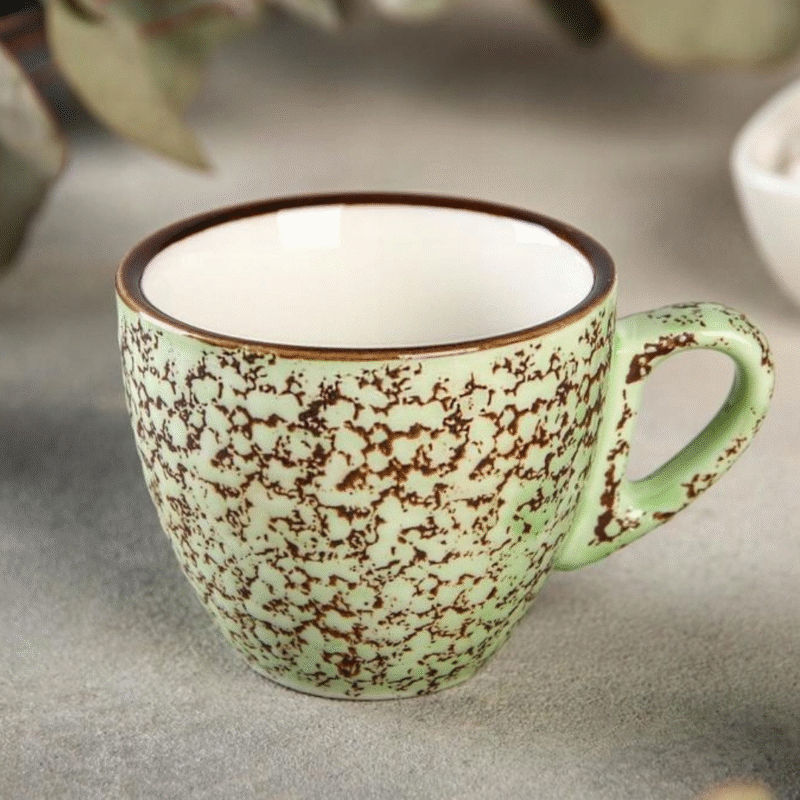 Filiżanka pistacjowa porcelanowa 8.1 cm 75 ml WL-667133/A