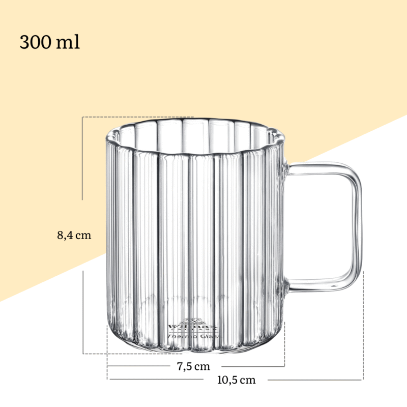 Kubek ryflowany 300 ml WL-888616/A