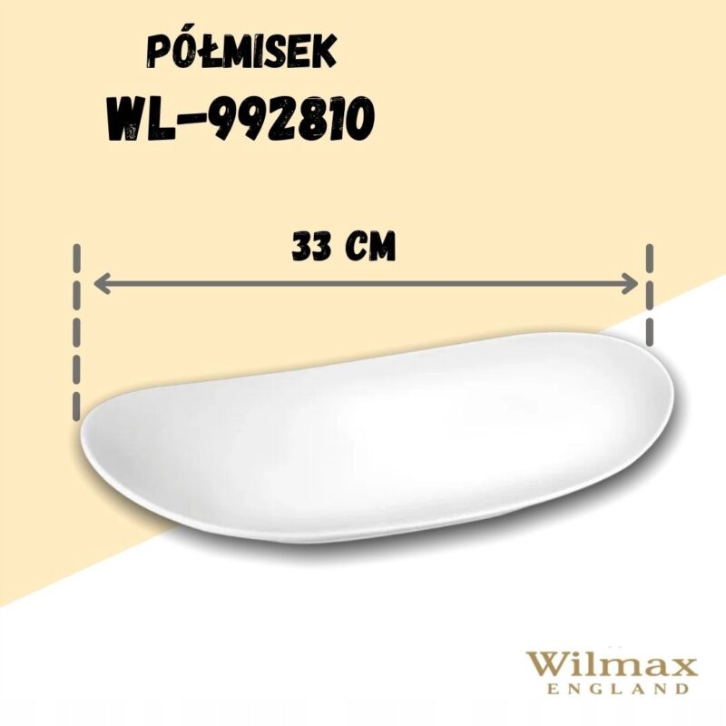 Półmisek 33x18.5 cm biały porcelanowy WL-992810/A