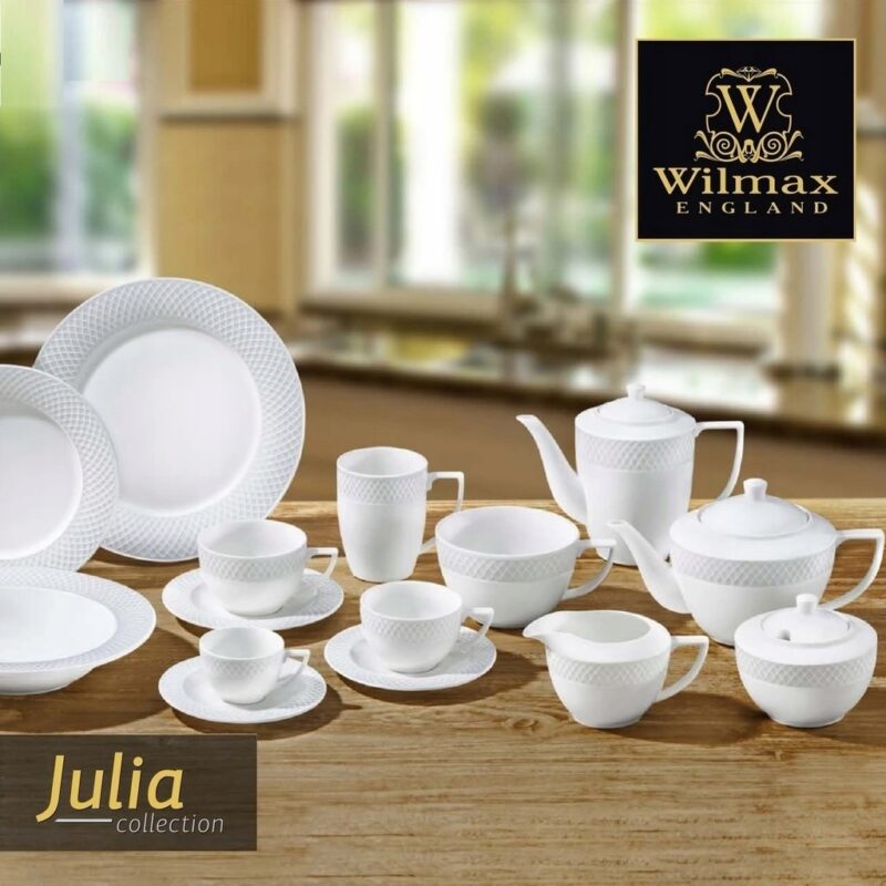 Czajniczek do herbaty biały porcelanowy 900 ml zestaw 1 sztuka WL-880110/1C