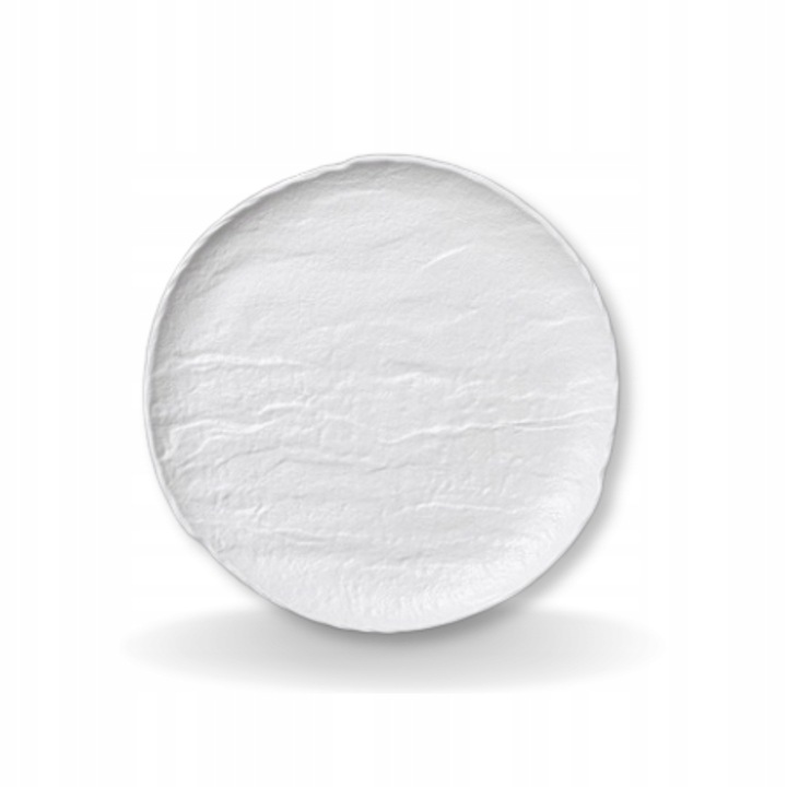 Talerz obiadowy okrągły biały matowy porcelanowy 28 cm WL-661527/A