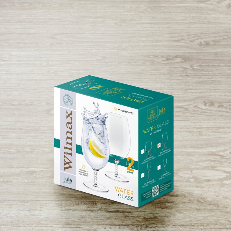 Szklanka do piwa i wody 420 ml zestaw 2 sztuki WL-888109/2C