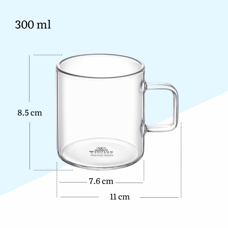 Kubek szklany 320 ml WL-888606/A
