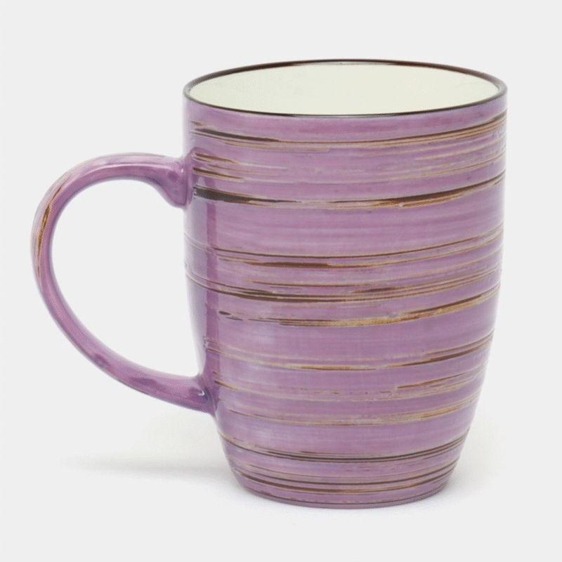Kubek duży fioletowy porcelanowy 460 ml WL-669737/A