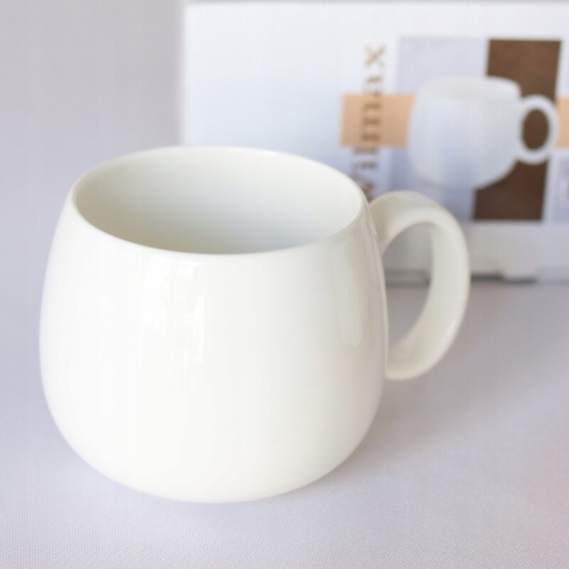 Kubek 400 ml biały porcelanowy WL-993084/A