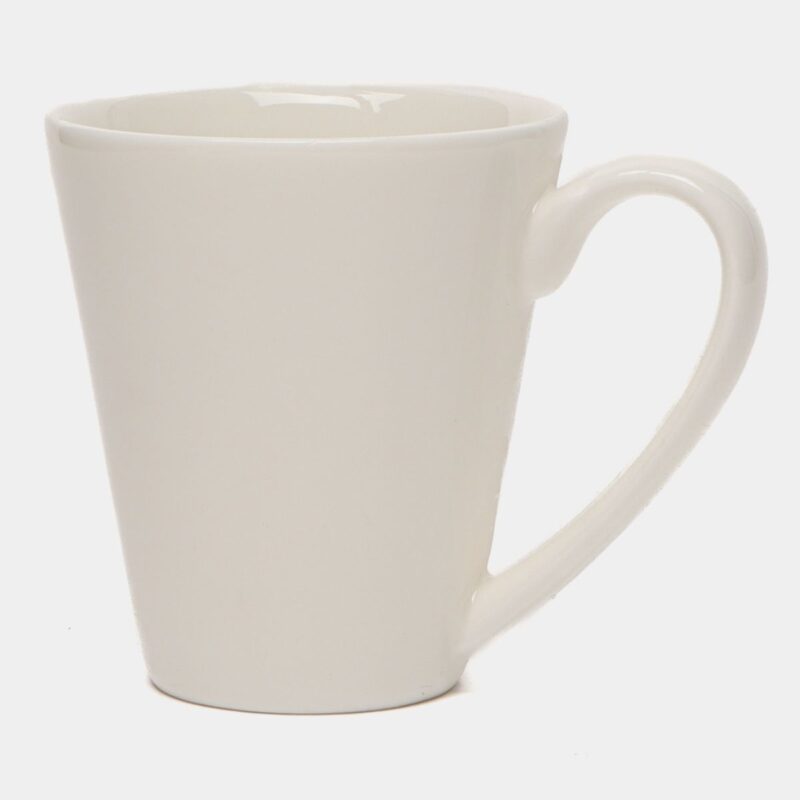 Filiżanka 110 ml i spodek do kawy zestaw 2 sztuki biały porcelanowa WL-993054/2C