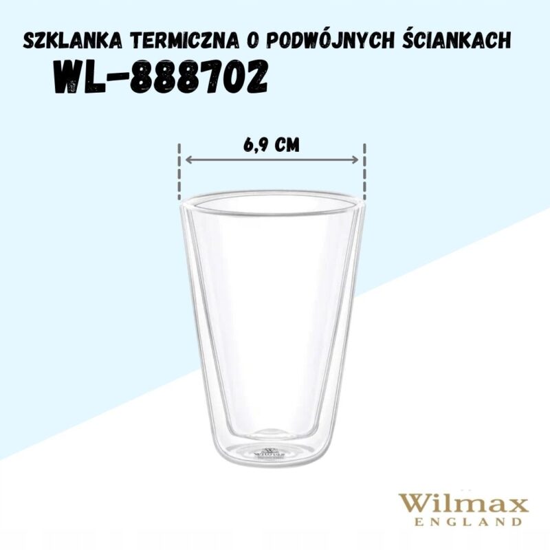 Szklanka do drinków o podwójnych ściankach 150 ml WL-888702/A