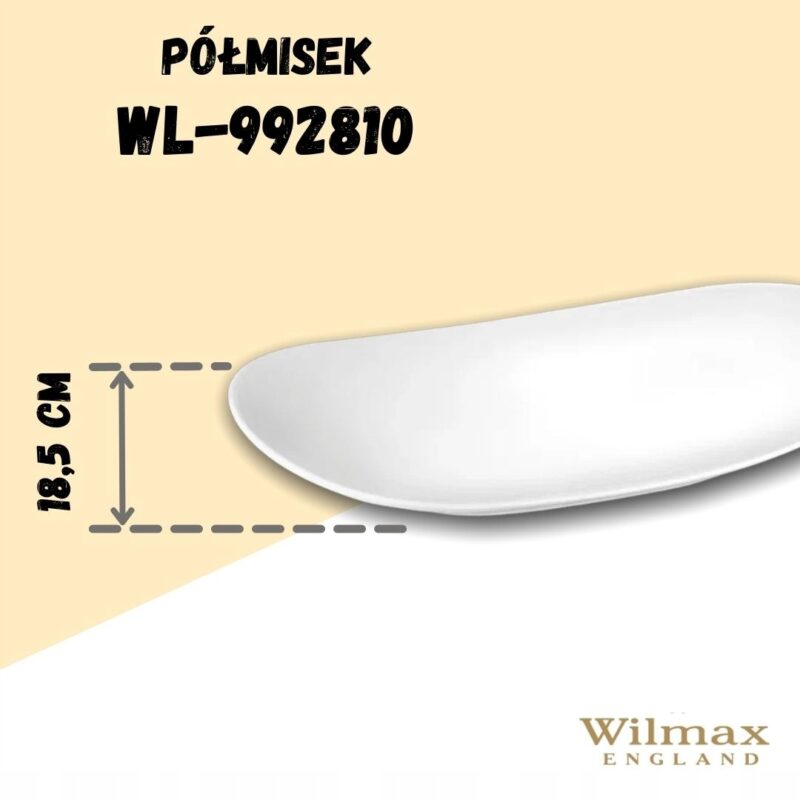 Półmisek 33x18.5 cm biały porcelanowy WL-992810/A
