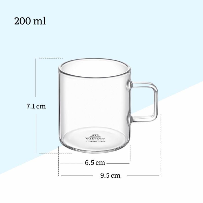 Kubek szklany 200 ml WL-888604/A