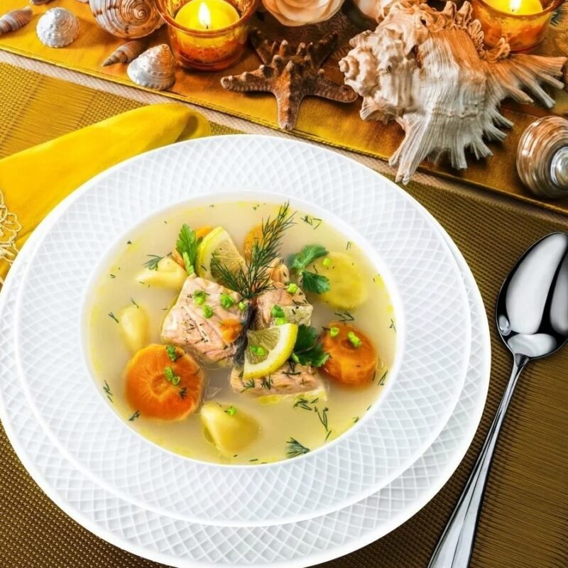 Talerz głęboki biały porcelanowy 22.5 cm 450 ml zestaw 2 sztuki WL-880102/2C
