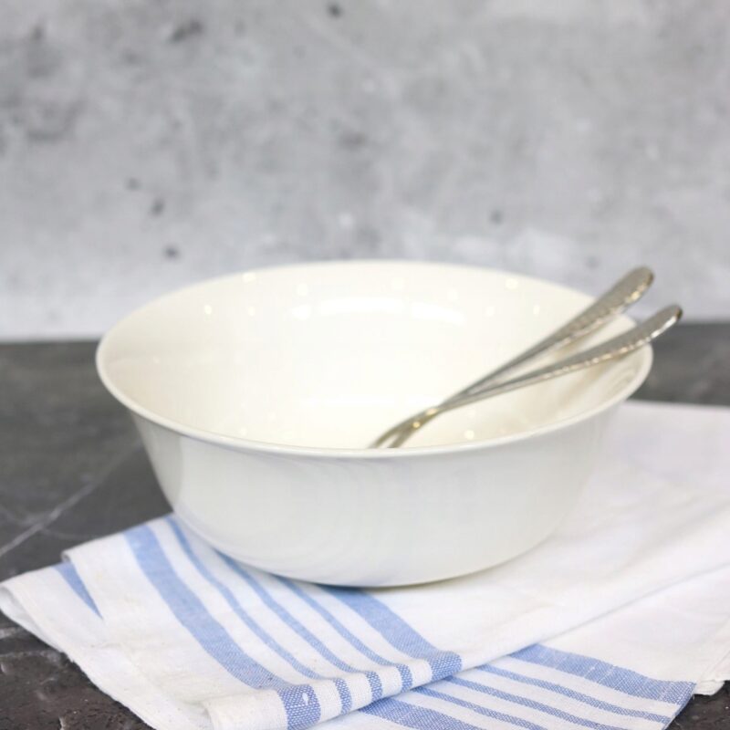 Salaterka 20 cm 1600 ml biała porcelanowa WL-992005/A