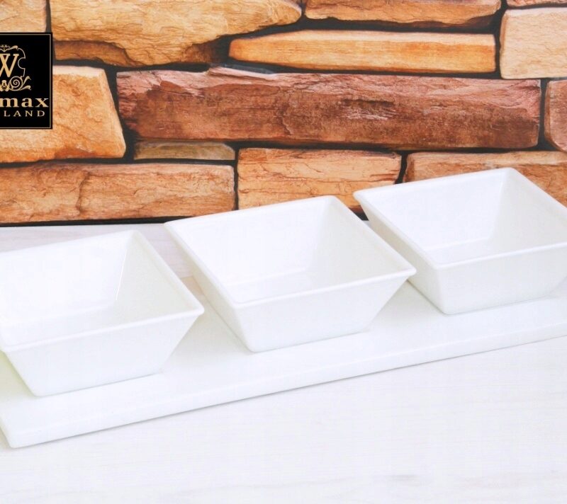 Naczynie do dipów 11x11x4,5 cm 250 ml WL-992387/A