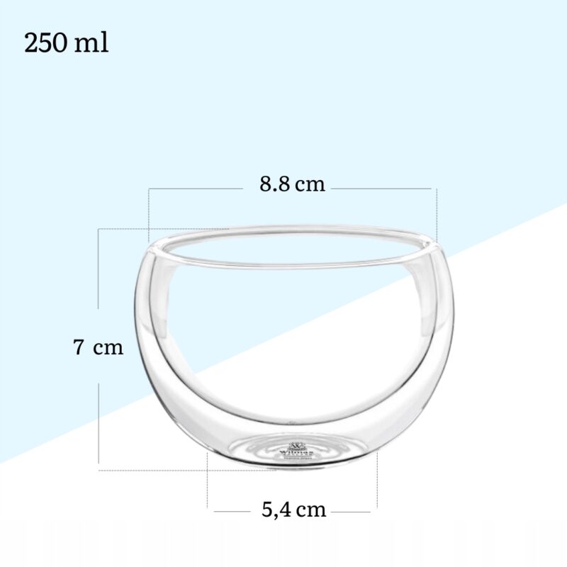 Misa szklana podwójne ścianki 250 ml WL-888755/A