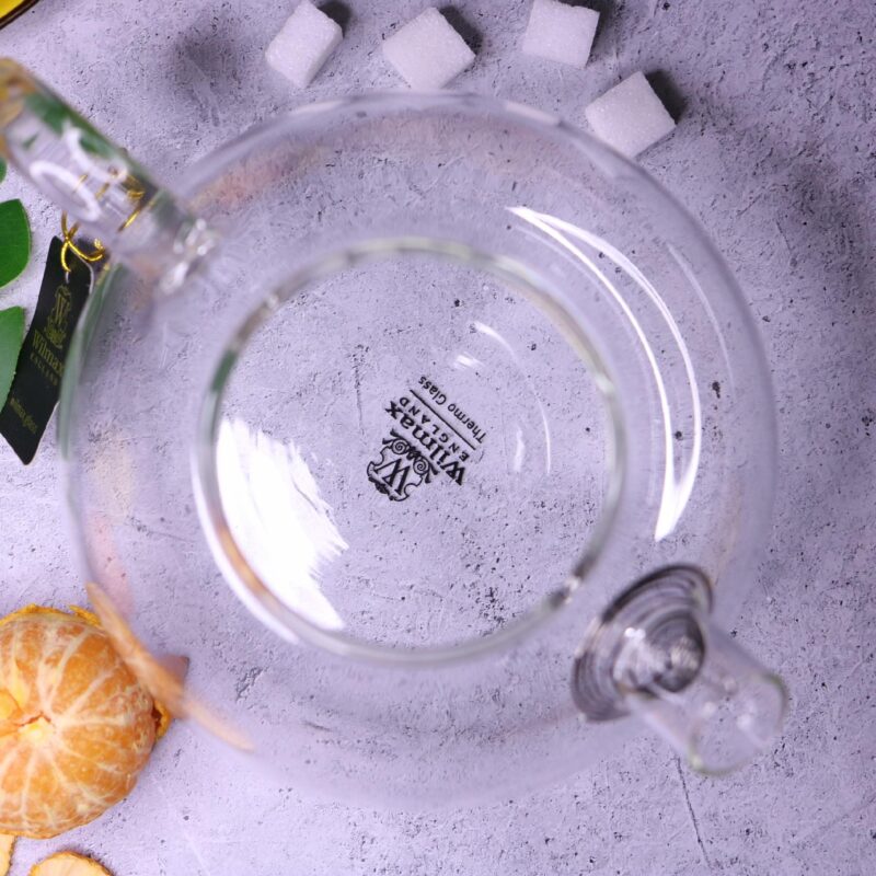 Czajniczek dzbanek szklany do herbaty z bambusową pokrywką 1500 ml WL-888825/A