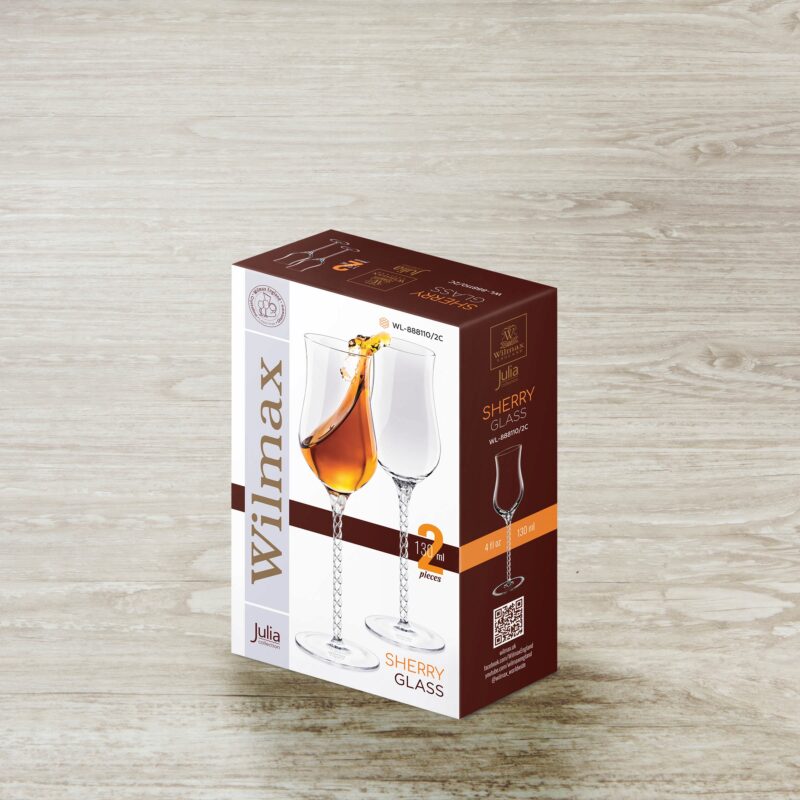 Kieliszek do sherry 130 ml zestaw 2 sztuki WL-888110/2C