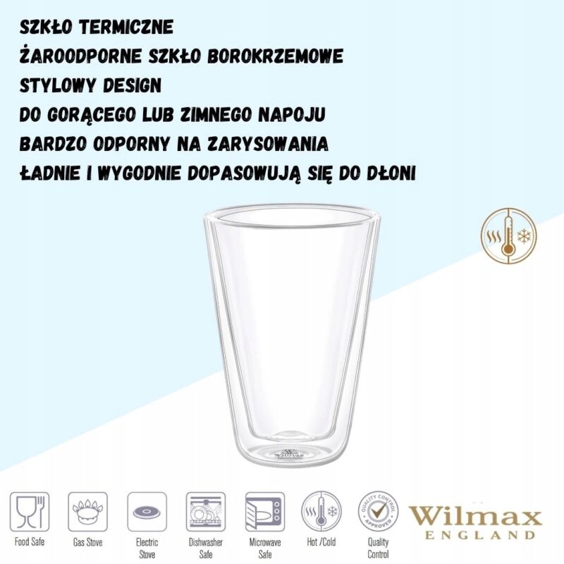Szklanka do drinków o podwójnych ściankach 250 ml WL-888704/A