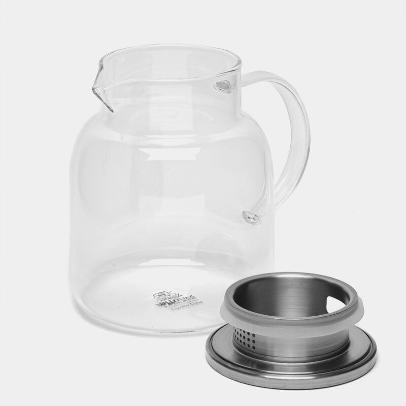 Dzbanek szklany z pokrywką metalową 1000 ml WL-888213/A