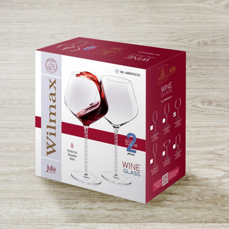 Kieliszek do wina 950 ml zestaw 2 sztuki WL-888103/2C