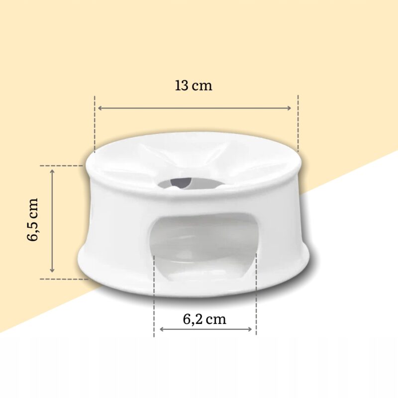 Podgrzewacz stojak do czajnika biały porcelanowy WL-996006/A