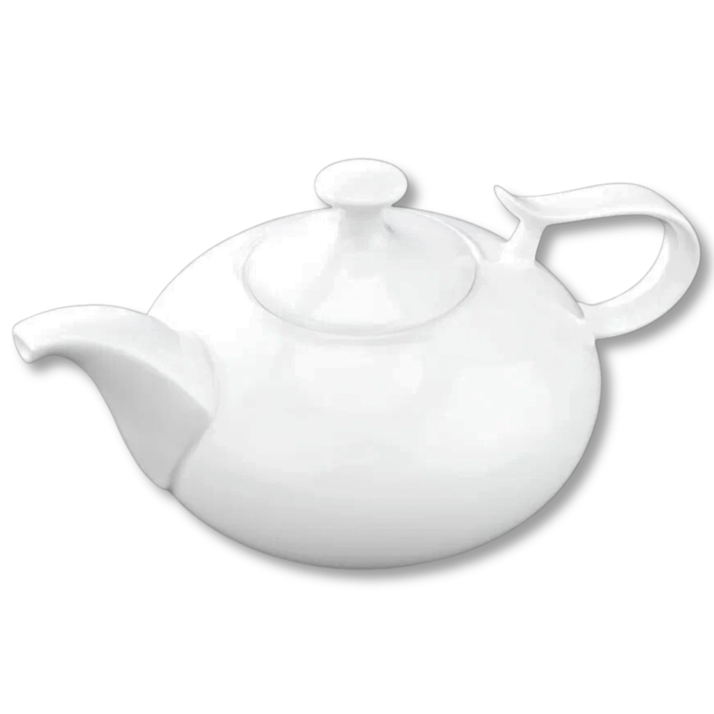 Czajniczek do herbaty biały porcelanowy 450 ml WL-994001/A