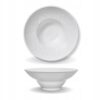 White matte deep plate 22.5 cm in Wilmax WhiteStone porcelain